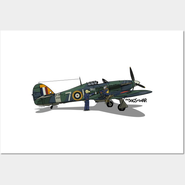 The Dogs of War: Hawker Hurricane Wall Art by Siegeworks